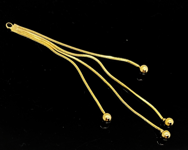 Подвеска основа для серег или кулона цвет золото ДШ 80*4мм Золотой