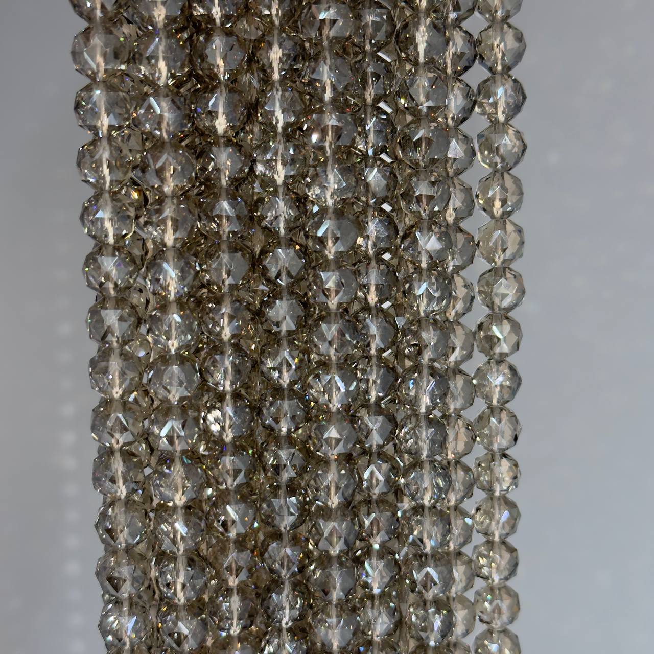 Бусины стеклянные размер 10мм цвет коричневый
